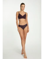 Julimex Tmavě švestkové kalhotky Simple Brasil S-XL