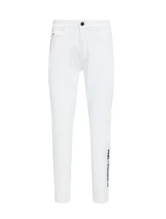 Karl Lagerfeld White Gf Denim Pants W 221W1101 Jeans