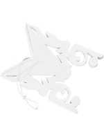 PAPÍROVÁ DEKORACE SNOWflAKE 64 CM BÍLÁ