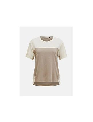 Tričko PEAK PERFORMANCE W Trail Wool Blend SS, béžové Tričko PEAK PERFORMANCE W Trail Wool Blend SS, béžové