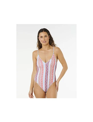 Dámské plavky RIP CURL Coastal Instinct Cheeky 1Pc, vícebarevné Dámské plavky RIP CURL Coastal Instinct Cheeky 1Pc, vícebarevné