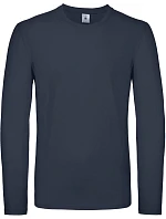 B&C #E150 LSL Tričko s dlouhým rukávem 01.005T navy