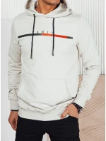 Pánská šedá mikina s potiskem FashionStreet BX5729