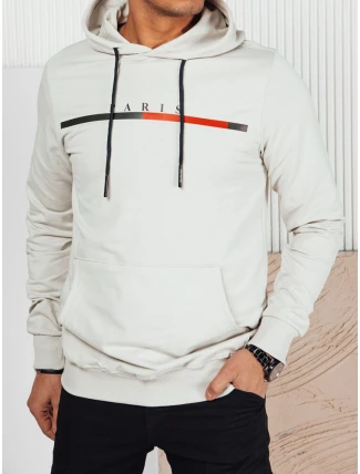 Pánská šedá mikina s potiskem FashionStreet BX5729