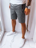 Pánské tmavě šedé teplákové šortky FashionStreet SX2229 Pánské tmavě šedé teplákové šortky FashionStreet SX2229