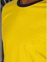 Pánské základní žluté tričko FashionStreet RX5660
