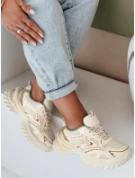 Dámské sportovní béžové tenisky FashionStreet ZY1008 Dámské sportovní béžové tenisky FashionStreet ZY1008
