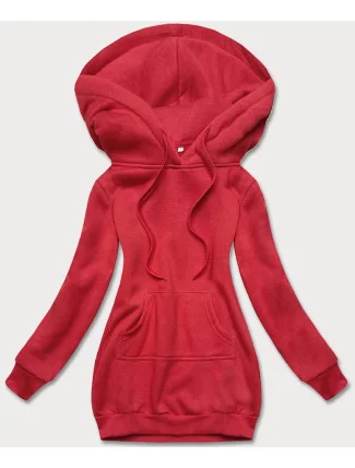 Tmavě červená dámská klokaní mikina (YS10003-18)