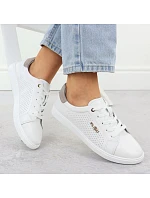 Filippo bílá kožená sportovní polobotka DP6738