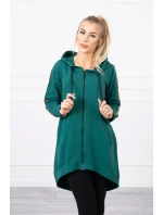 Mikina se zipem na zádech zelená Mikina se zipem na zádech zelená