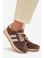 Dámské tenisky z přírodního semiše hnědé Marceline