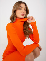 Oranžové pruhované basic šaty od Livia RUE PARIS