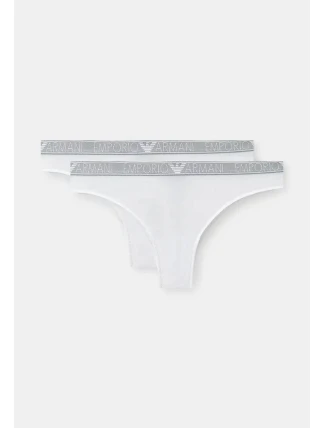 Dámské kalhotky 2Pack 164752 4R223 00010 bílé - Emporio Armani