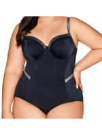 Dámské jednodílné plavky 63 black - AVA