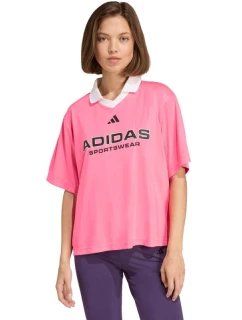 Adidas Tiro Q4 dámské tričko růžové JN2747