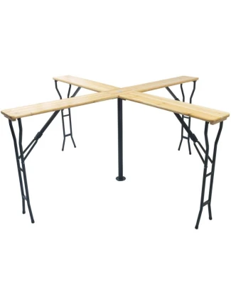 DŘEVĚNÝ BAROVÝ PIKNIKOVÝ STŮL KŘÍŽOVÝ SKLÁDACÍ DŘEVĚNÝ BAROVÝ PIKNIKOVÝ STŮL KŘÍŽOVÝ SKLÁDACÍ