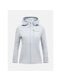 Dámská mikina PEAK PERFORMANCE W Trail Polartec Power Grid Zip Hood, šedá