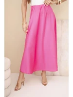 Dámská viskózová áčková sukně růžová