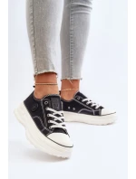 Dámské tenisky na masivní podrážce Big Star NN274125 Černé