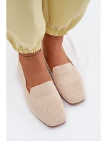 Dámské látkové mokasíny světle béžové Dorielle