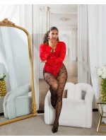 Dámské síťované punčocháče "Hearts" SR3980 černé - In-Stylefashion Dámské síťované punčocháče "Hearts" SR3980 černé - In-Stylefashion