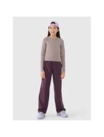 Dívčí úzký hladký rukáv s dlouhým rukávem 4F 4FJRSS25TLONF505-83S