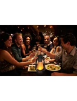 RETRO SOLÁRNÍ LAMPA TANČÍCÍ PLAMENY 54 LED SMD