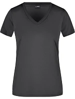 Daiber JN 735 Dámské sportovní tričko s výstřihem do V 02.0735 black Daiber JN 735 Dámské sportovní tričko s výstřihem do V 02.0735 black