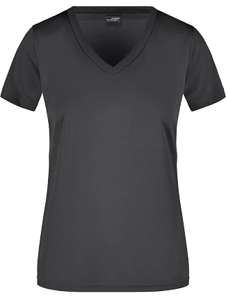 Daiber JN 735 Dámské sportovní tričko s výstřihem do V 02.0735 black Daiber JN 735 Dámské sportovní tričko s výstřihem do V 02.0735 black