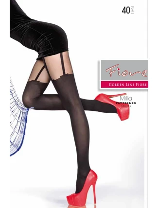 Fiore Milla 40 den barva:černá Fiore Milla 40 den barva:černá