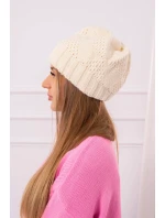 Dámská čepice Danuta K331 dark ecru