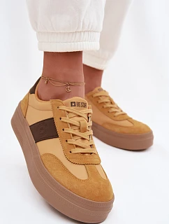 Dámské semišové tenisky Big Star TT274166 Žluté