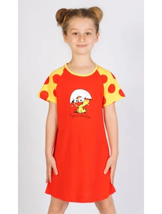 Dětská noční košile s krátkým rukávem Malé kuře