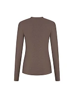 Běžecké tričko Rogelli T-shirt DR ESSENTIAL, barva mokka, velikost XL