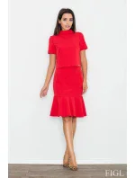 Dámská halenka M542 červená - Figl Dámská halenka M542 červená - Figl