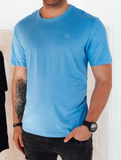 Pánské světle modré tričko s potiskem FashionStreet RX5469