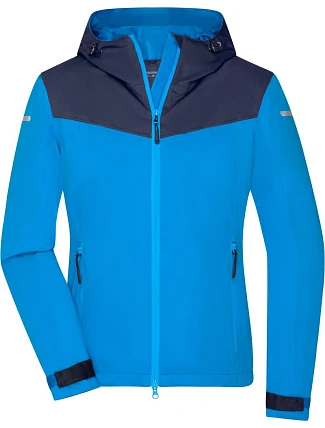 Daiber JN 1179 Dámská outdoorová softshellová bunda 02.1179 bright blue/navy/bright blue
