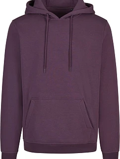 New Morning Studios NM 010 Unisex mikina s kapucí 57.0010 plum purple