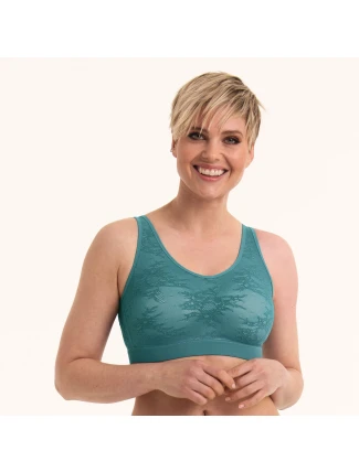 Essential Lace pooperační braletka s pěnovou výztuží 4700X light smaragd - Anita Care