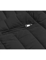 Černá oboustranná dámská zimní bunda (2M-21508)