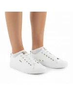 Dámské nízké tenisky z eko kůže bílé Big Star RR274748