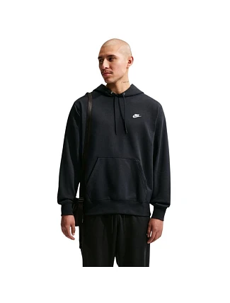 Pánská mikina Nike Club FT PO Hoodie, černá, FN3866 010 L