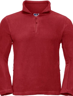 Russell Athletic 874M Fleecová mikina s 1/4 zipem 10.874M classic red