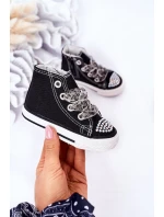 Dětské Tenisky Se Zirkony Černé Smile Dětské Tenisky Se Zirkony Černé Smile