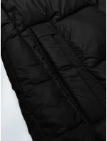 Černá dámská zimní bunda s kontrastní podšívkou Glakate (LU-238152#) Černá dámská zimní bunda s kontrastní podšívkou Glakate (LU-238152#)