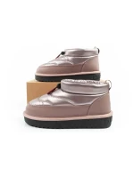 D.Franklin sněhule dámské zimní módní zateplené boty rose gold dámské