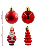 PLASTOVÉ TVAROVÁNÍ CETKY BEZPEČNÉ VÁNOČNÍ STROMEK 10KS SLÍDA