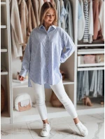 Dámská dlouhá oversize košile BLUSENA FashionStreet DY0456 v jedné velikosti Dámská dlouhá oversize košile BLUSENA FashionStreet DY0456 v jedné velikosti