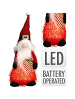 DEKORATIVNÍ PLYŠOVÝ SANTA CLAUS VEDL 51CM