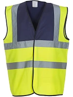 Yoko HVW 100 Hi-Vis bezpečnostní vesta 79.W100 navy/hi vis yellow
